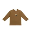 Pima Cotton Arnold Long Sleeve Top - Autumn Bronze Cosy Bobbie