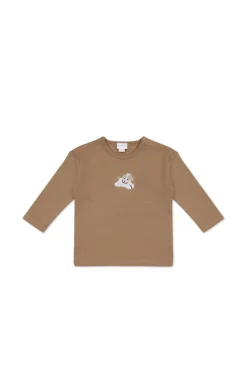 Pima Cotton Arnold Long Sleeve Top - Tiger Sasha Puppy