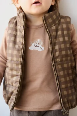 Pima Cotton Arnold Long Sleeve Top - Tiger Sasha Puppy