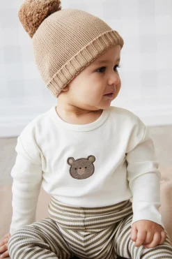 Pima Cotton Arnold Long Sleeve Top - Cloud Bear