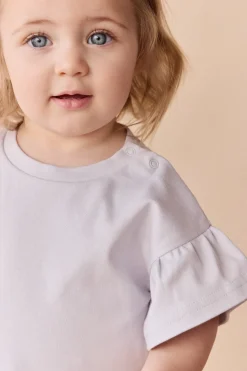 Pima Cotton Courtney Ruffle Top - Tulle