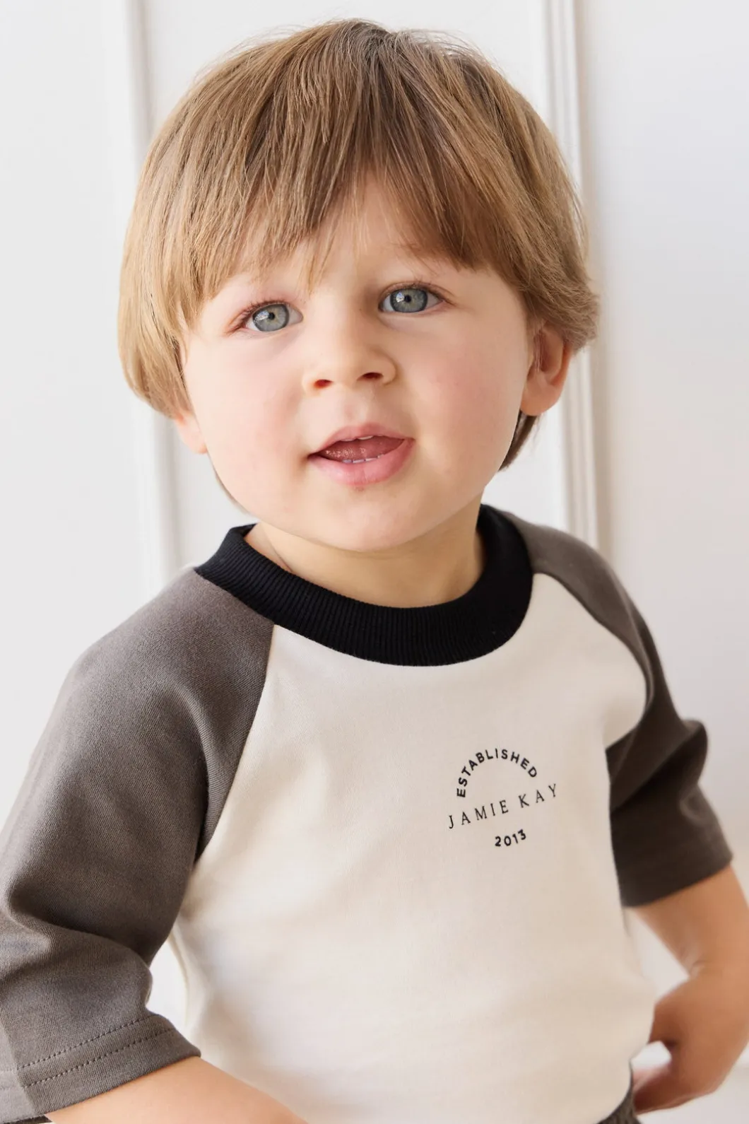 Pima Cotton Dax Tee - Parchment/Pinecone JK Established