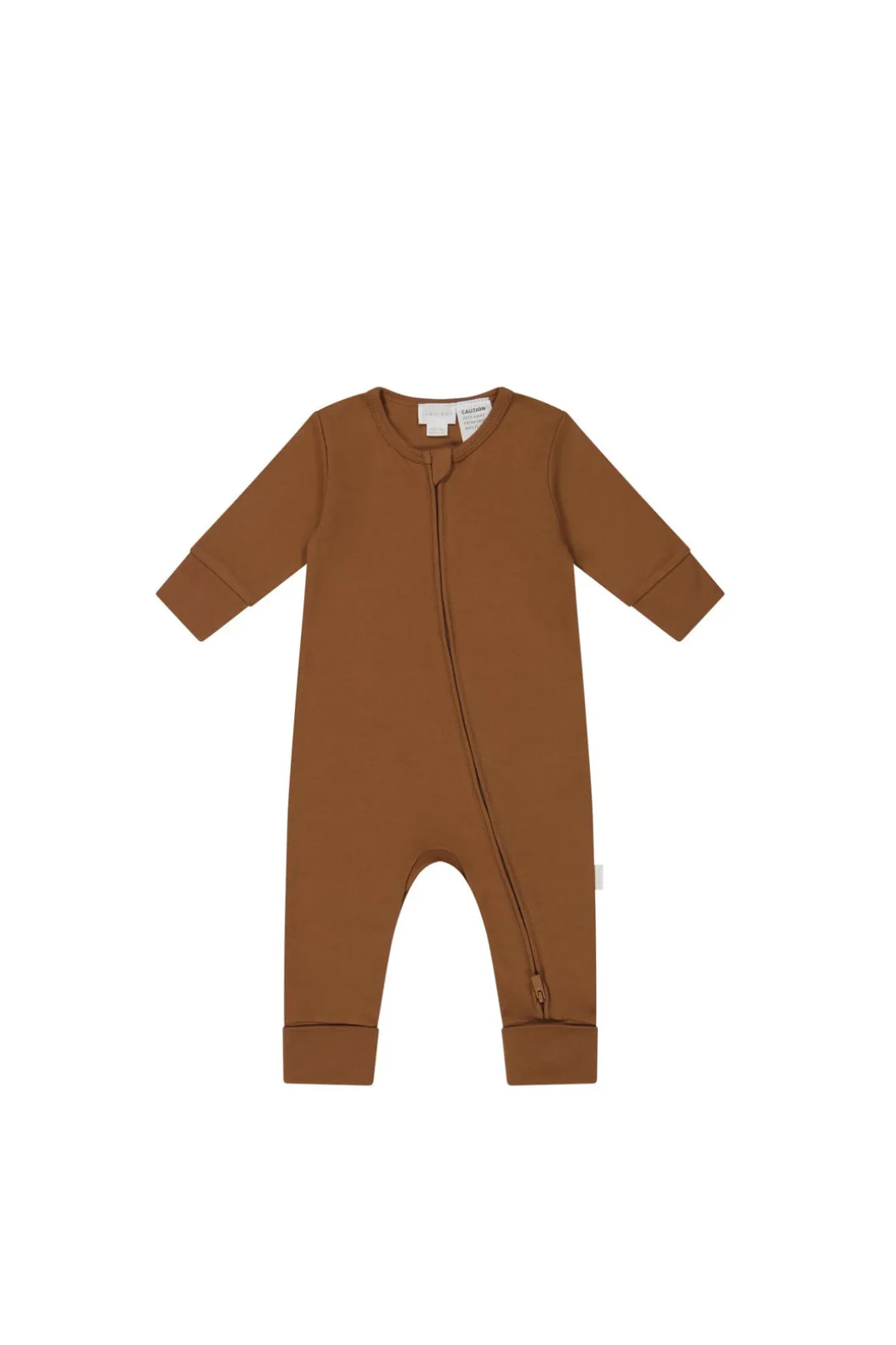 Pima Cotton Frankie Zip Onepiece - Sienna