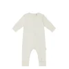 Pima Cotton Frankie Zip Onepiece - Milk