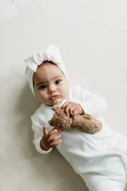 Pima Cotton Frankie Zip Onepiece - Milk