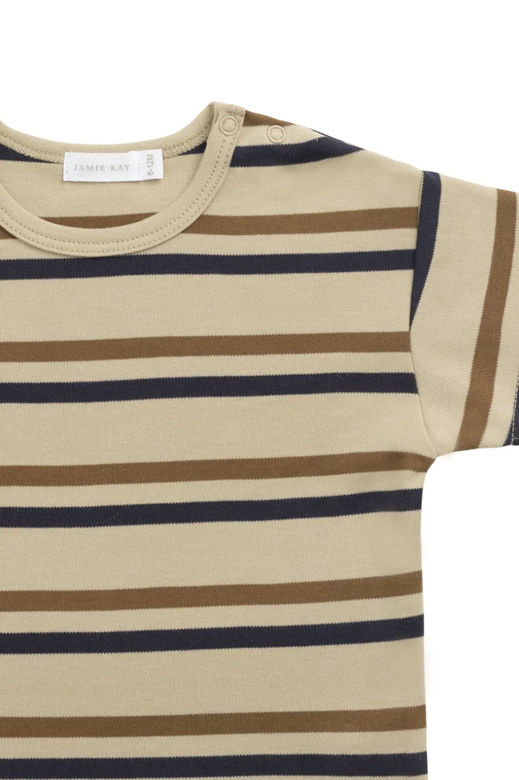 Pima Cotton Hunter Tee - Hudson Stripe