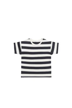 Pima Cotton Hunter Tee - Wide Stripe Solar System/Cloud