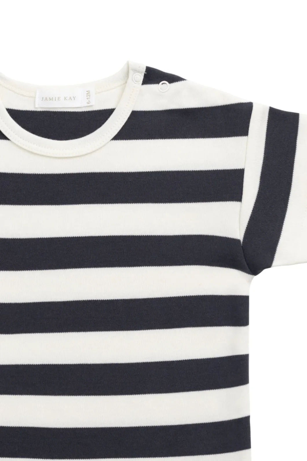 Pima Cotton Hunter Tee - Wide Stripe Solar System/Cloud