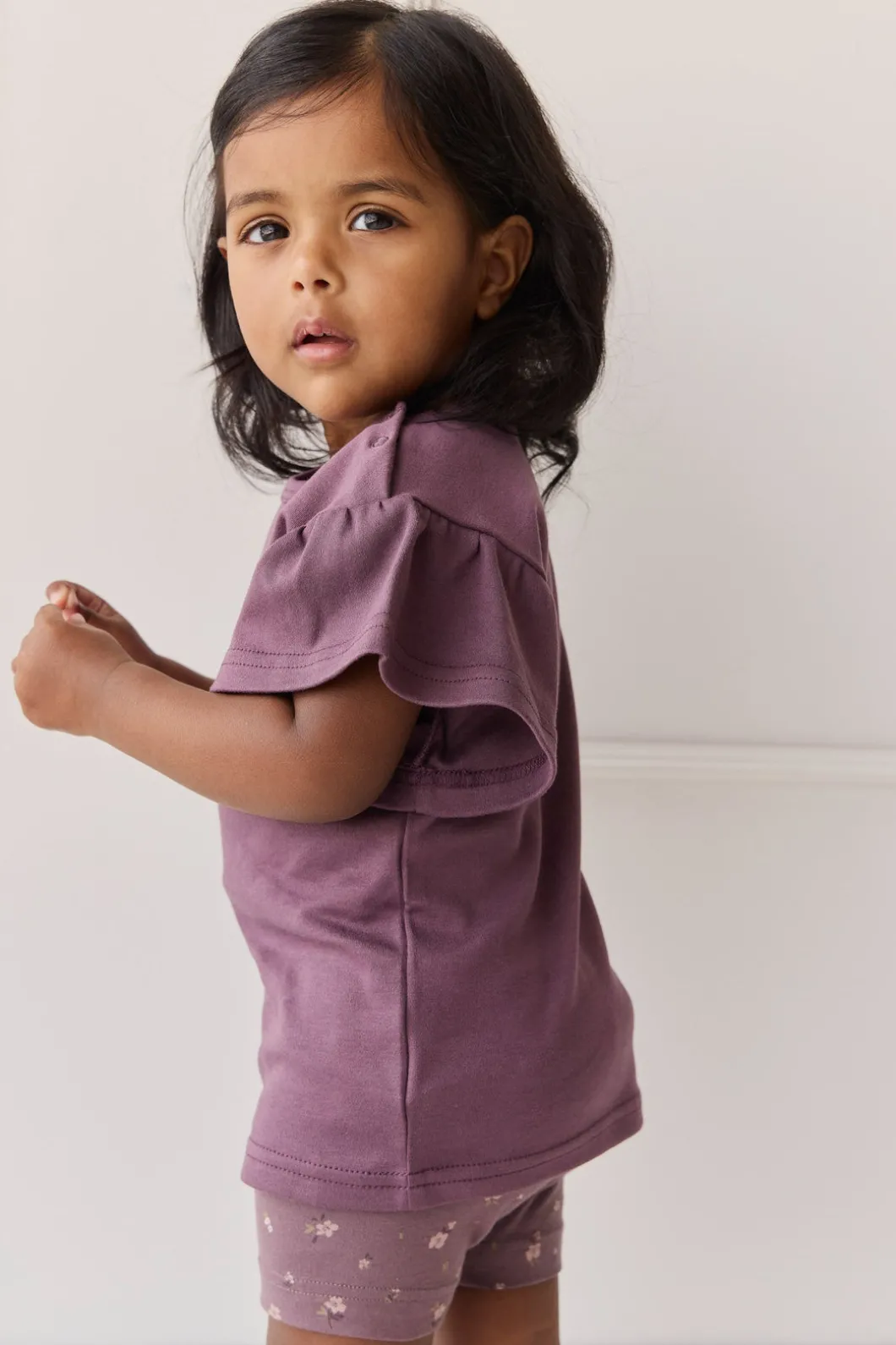 Pima Cotton Leah Top - Blackberry
