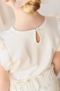 Pima Cotton Lila Top - Parchment