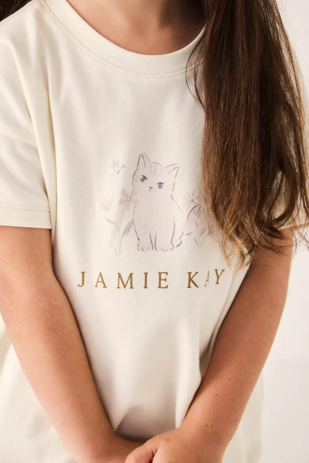 Pima Cotton Mimi Top - Kitty Parchment