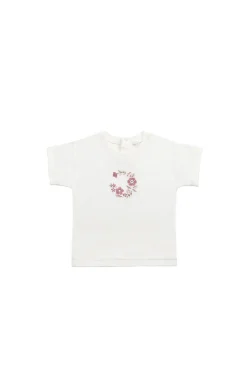 Pima Cotton Mimi Top - Parchment Wreath