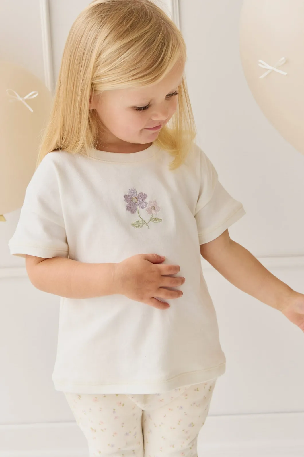 Pima Cotton Mimi Top - Plaster Briella