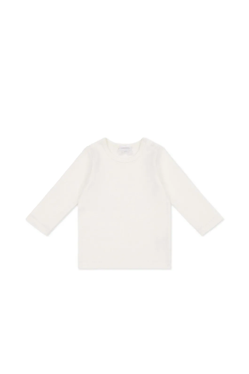 Pima Cotton Vinny Long Sleeve Top - Whisper
