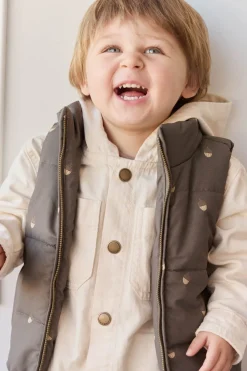 Rudi Puffer Vest - Acorn Wolf