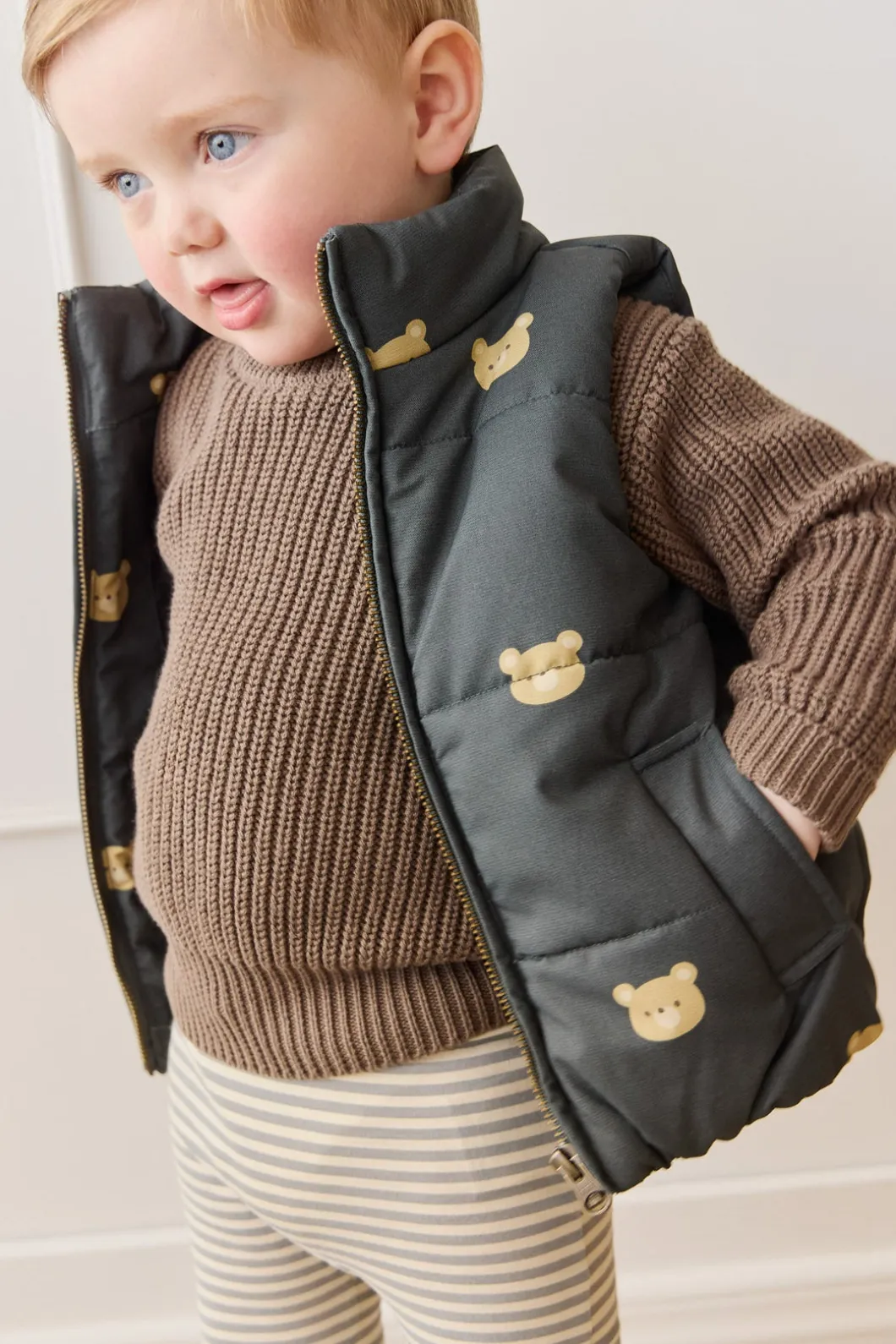 Rudi Puffer Vest - Bobbie Bears Shadow