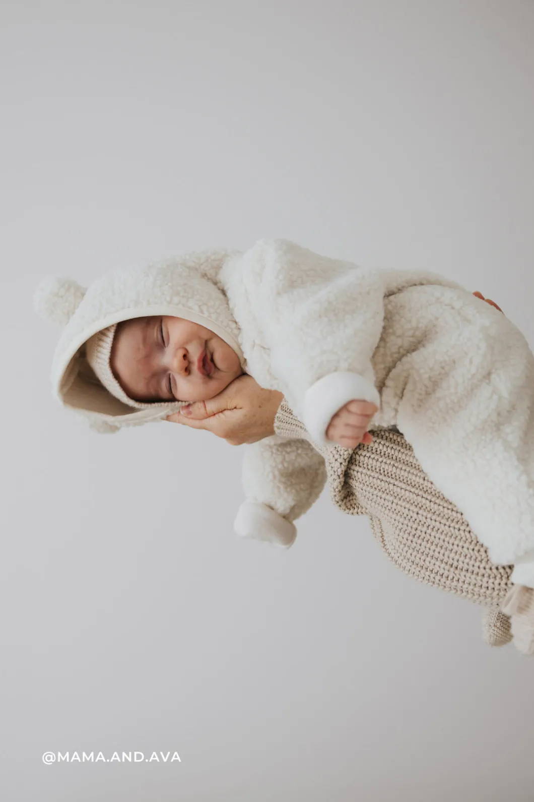 Sasha Recycled Polyester Sherpa Onepiece - Natural