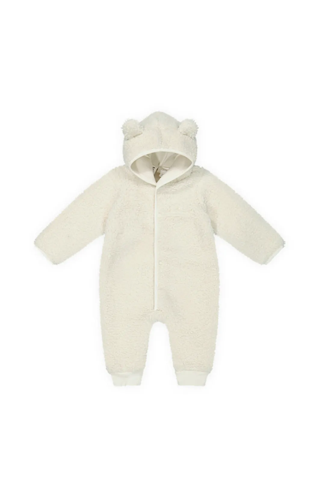 Sasha Recycled Polyester Sherpa Onepiece - Natural
