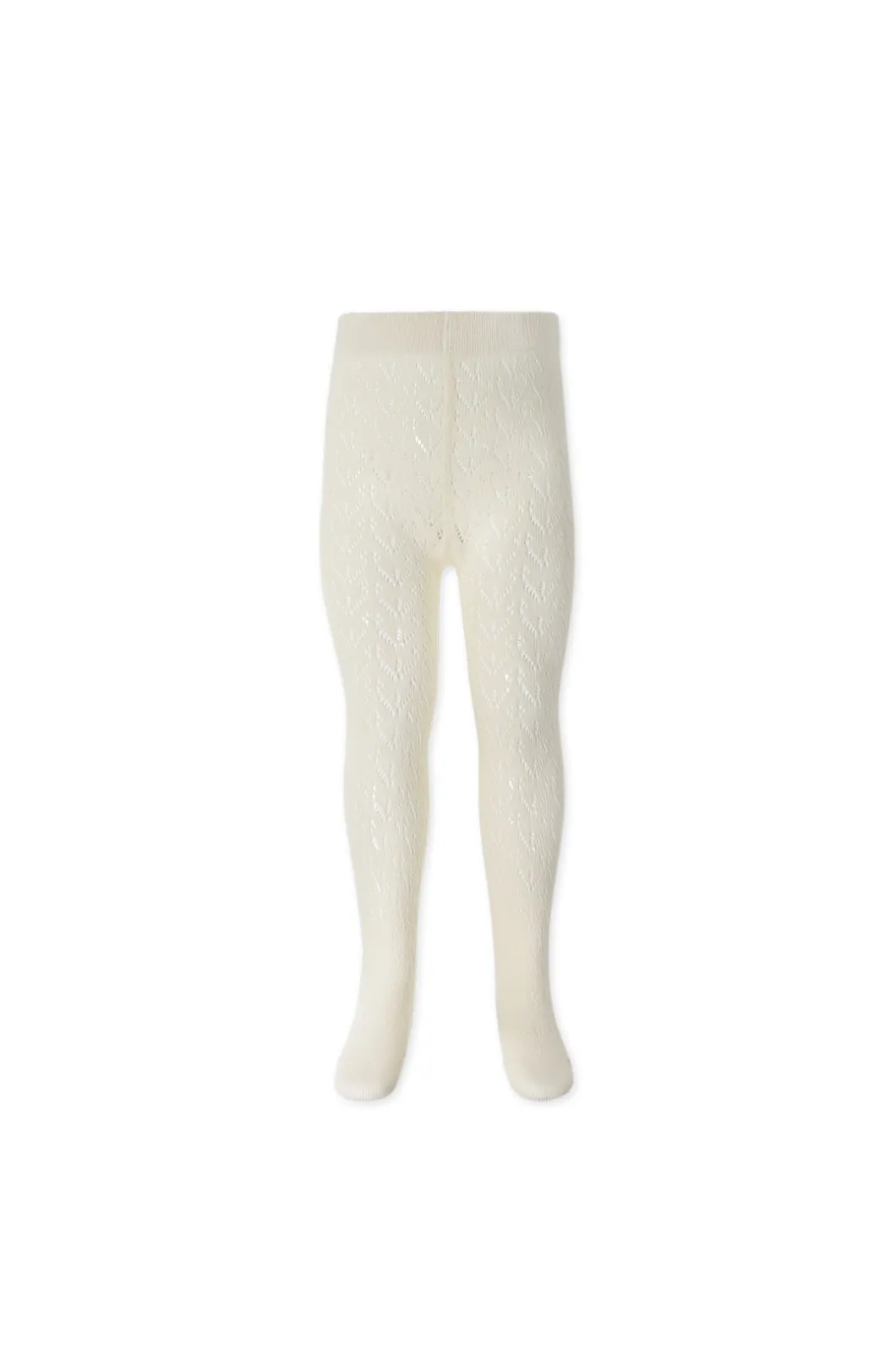 Scallop Weave Tight - Milk