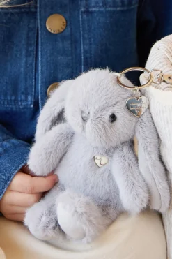 Snuggle Bunnies - Penelope Keyring - Silver