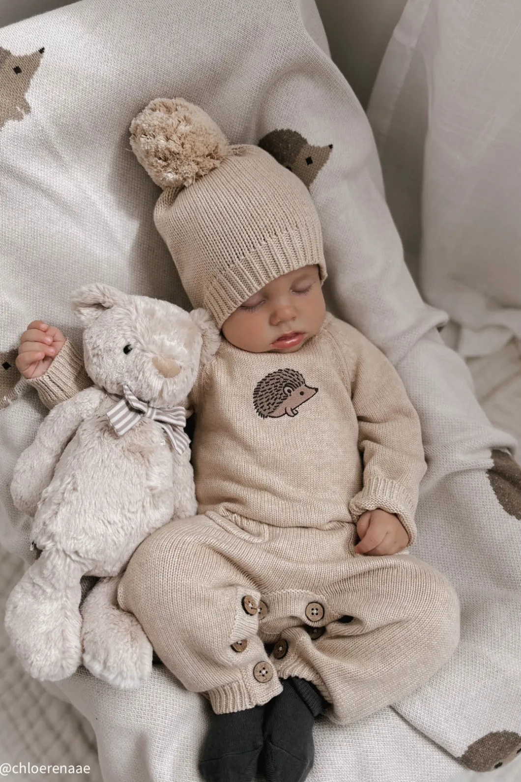 Theo Onepiece - Oatmeal Marle Hedgehog