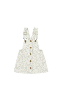 Vintage Overall Dress - Elodie Whisper White